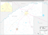 Jeff Davis Wall Map Premium Style